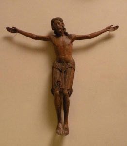 Christ en croix, Auvergne, 2e moitié du xiie siècle. Wikipedia.