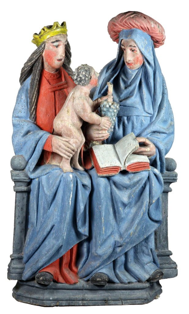 Sainte Anne trinitaire, Maître de Waha, Chapelle Saint-Roch, Habiémont-Stoumont, Photo © FAM