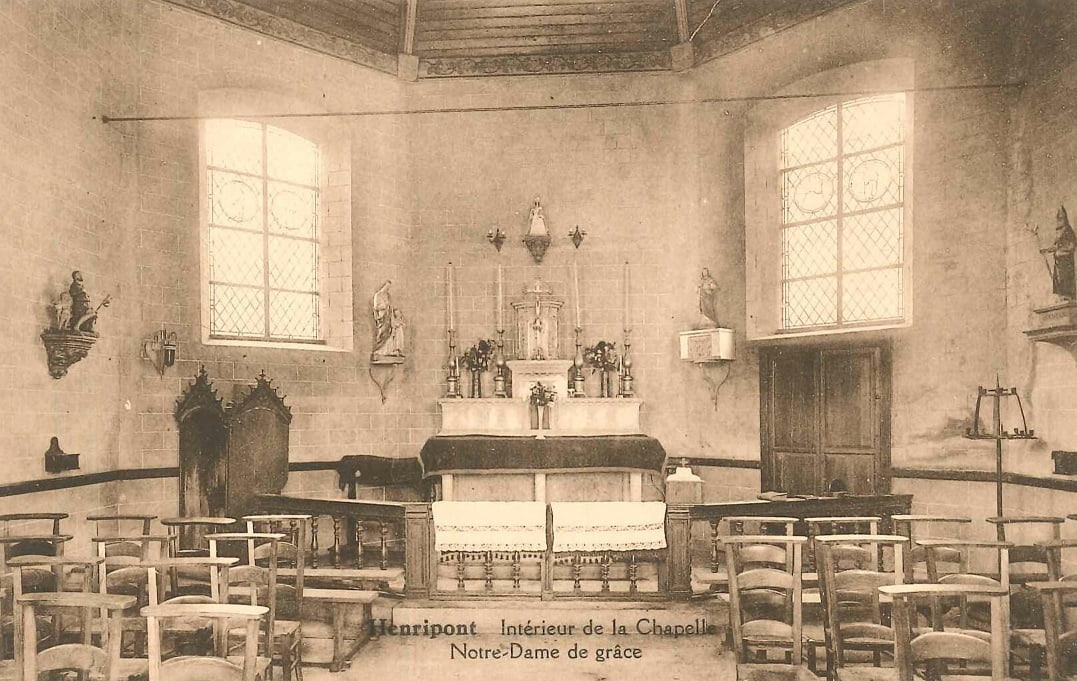 Intérieur de la chapelle avant 1962 (coll. Duchamps © CIHL)