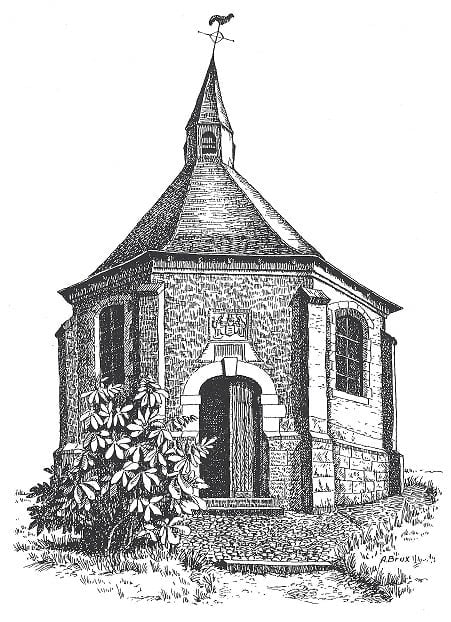 La chapelle Notre-Dame de Grâce à Henripont (ill. Alfred Brux © Jean Pelletier)