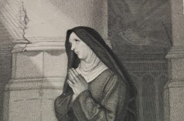 Recherche du tableau « Sainte Claire en prière » de Constantin Meunier.