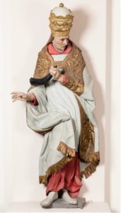 Fig. 7. Saint Corneille de l’église Saint-Rémi de Thon. © KIK-IRPA, Bruxelles (cliché X161879, 2023).