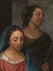 Michaelina Wautier, Mariage mystique de sainte Catherine. Détail © IRPA-KIK, Bruxelles, X125205.