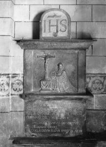 Monument funéraire de Jean Joesneau dit Moucheron (†1596). Sclayn, église Saint-Maurice. ©KIK-IRPA, Bruxelles, cliché B041175.