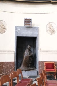 Charles Leplae, Monument funérarie de Thomas-Louis Heylen (†1941), 1956. Namur, cathédrale Saint-Aubain. ©Elise Philippe.